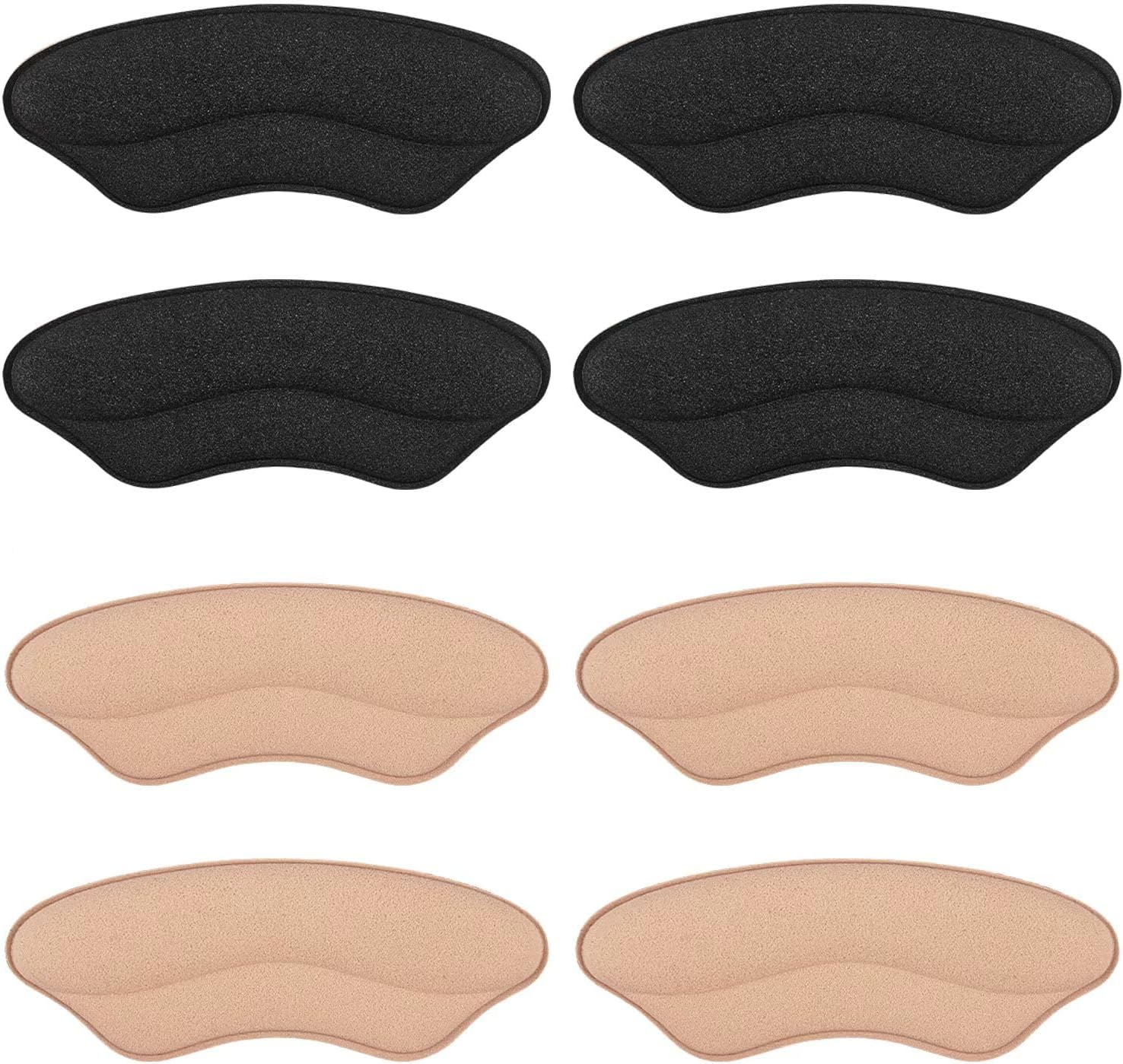 Foam Heel Pads for Shoe That are Too Big Inserts Grips, Back of Heel Cushions Protectors Liner Slip Pads,Blisters,Filler for Loose Shoe (Multicolor)