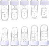 10 Pcs Mallet Finger Splint, 5 Sizes Finger Support Brace Stabilizer Straightener Plastic Fingertip Protectors Arthritis Knuckle Immobilization for Thumb Pinky Middle Index Ring(Transparent)