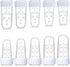 10 Pcs Mallet Finger Splint, 5 Sizes Finger Support Brace Stabilizer Straightener Plastic Fingertip Protectors Arthritis Knuckle Immobilization for Thumb Pinky Middle Index Ring(Transparent)