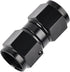 6AN Female to 6AN Female Straight Swivel Coupler Union Fitting Adapter Aluminum Black