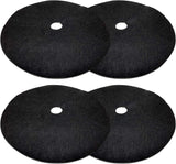 4 Pack 32.3 Inch Non-Woven Tree Mulch Ring - Degradable Tree Protector Mat, Reusable Tree Weed Barrier Mat for Weed Control Root Protection