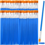 126 Pcs Flat Paint Brushes for Acrylic Painting, Small Paint Brushes Bulk, Kids Paint Brushes Set for Art Crafts Classroom Oil Watercolor Canvas Face Painting