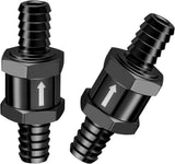3/8" Fuel Check Valve One Way Inline Non Return Diesel Gasoline Black (10mm OD,2PCS)