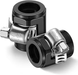 6AN Hose Finisher Clamp Aluminium Black for Stainless Braided Hoses,Rubber Hoses End Finisher