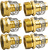Hose Repair Connectors with Claps, 5/8" Aluminum Garden Hose Repair Kit, Female and Male Hose Connectors & Fitting with Stainless Steel Clamp, 3 pack