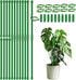 20Pcs Plant Support Stakes 17 inch  Garden Orchid Sticks Extended to 3ft 4ft 5ft Plant Poles with Clips for Indoor Outdoor Potted Tomato Rose Amaryllis Vegetables Comes with 20 Ties