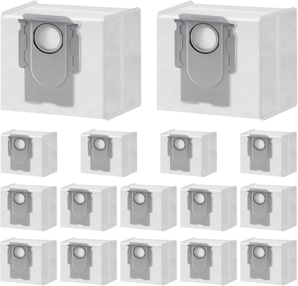 16 Packs Q10 Q7 Q5 Bag Replacement for Roborock Q10 S5+, Q7 M5+, Q5 Max+, 3.6L Vaccum Bag for Q10 X5+, Q5+, Q5 Pro+, Q8 Max+, Q7+, Q7 Max+, S8+, S8 Pro Ultra, S7 Pro Ultra, S7 MaxV Ultra
