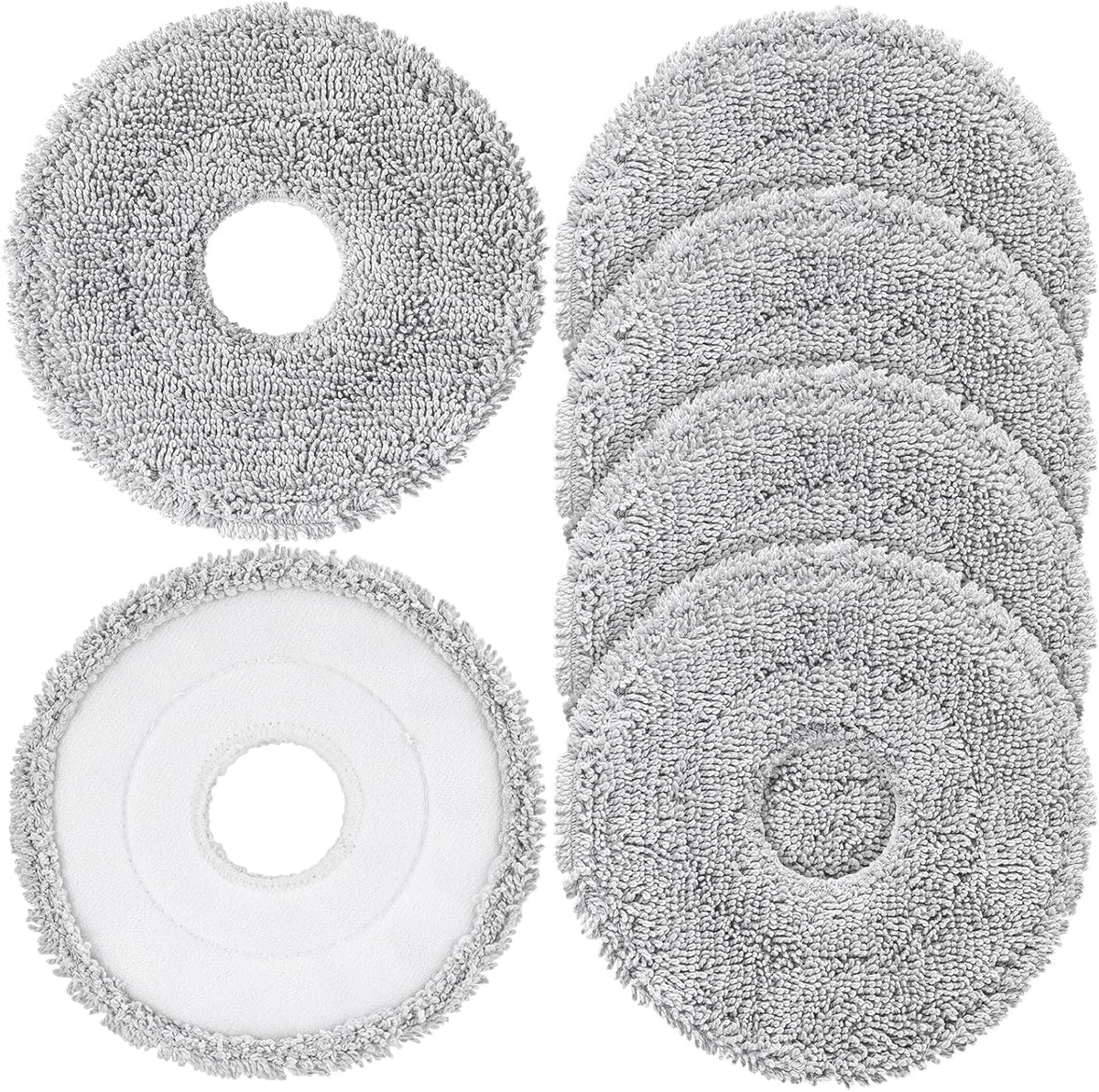 6-Pack Mop Pads for Dreame L40 Ultra/X40 Ultra/X50 Ultra/L50 Ultra/L10S Ultra/ L10s Pro Ultra Heat/L10S Ultra Gen2/L40S Ultra/X30 Ultra/L10 Ultra Robot Vacuum, Washable Microfiber Replacement Pads