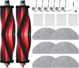 Replacement Parts Accessories Compatible with Roborock Q7 M5+/ Q7 M5/ Q7 L5/ Q7 L5+ Robot Vacuum Cleaner, 2 Roller Brushes, 6 Mop Pads, 6 Side Brush, 4 Filters, 1 Cleaning Brush & 1 screwdriver
