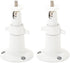 Adjustable Metal Wall Mount for Arlo Essential 3rd Gen/2nd/1st/Go 2/Arlo Pro (6th Gen)/Pro 5S 2K/Pro/4/3/Ultra (3rd Gen)/Ultra 2/Ultra & Ring Stick Up Cam (Battery/Plug-In) (2-Pack, White)