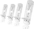 10pcs Locking Shelf Pins – 5mm Cabinet Shelf Pegs, Clear Plastic Shelf Clips for 3/4" Thick Board