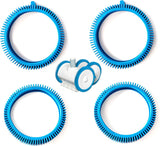 Pool Cleaner Front Tire and Rear Tire Combo Kit, Compatible with Poolvergnuegen Super Hump 896584000-143 and 896584000-082 (2-Pack Front & 2-Pack Rear)
