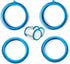 Pool Cleaner Front Tire and Rear Tire Combo Kit, Compatible with Poolvergnuegen Super Hump 896584000-143 and 896584000-082 (2-Pack Front & 2-Pack Rear)