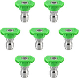 Pressure Washer Tips, 25 Degree Green Power Washer Nozzle Tips 7 Pack, 1/4 Inch Quick Connect, 4000 PSI