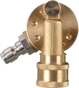 Pivoting Coupler for Pressure Washer Tips, Gutter Cleaner Attachment, 1/4 Inch Quick Disconnect, 240 Degree, 4500 PSI