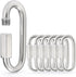 Stainless Steel Chain Quick Links - 304 Stainless Stee Chain Connector, Screw Carabiner, Chain Hooks, Set of 6