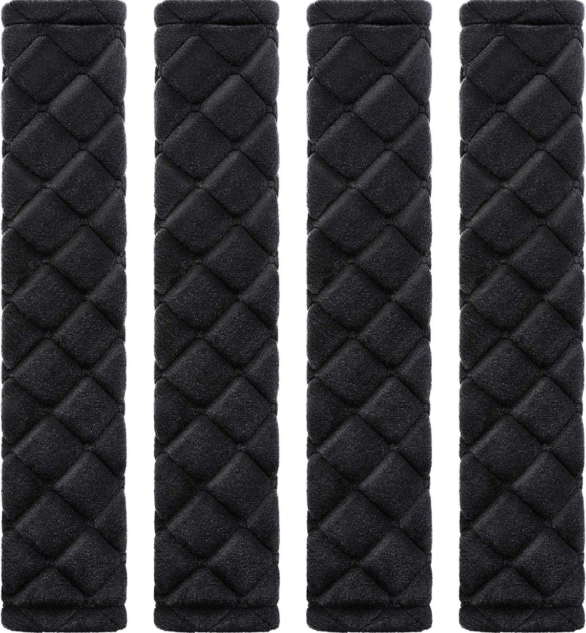 4 Pack Seat Belt Cover Extra Long Seat Belt Pads for Car Soft Comfort Shoulder Strap Covers Harness Pads Helps Protect Your Neck and Shoulder(10.6 Inch,Black)