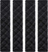 4 Pack Seat Belt Cover Extra Long Seat Belt Pads for Car Soft Comfort Shoulder Strap Covers Harness Pads Helps Protect Your Neck and Shoulder(10.6 Inch,Black)