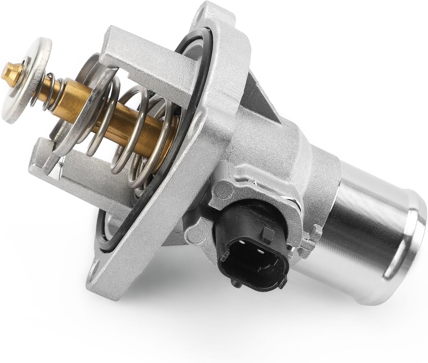 Upgrade Aluminium Thermostat Housing Assembly W/Sensors for Chevy Aveo Aveo5 2009-2011 Cruze 2011-2016 Sonic 2012-2018 Trax 2013-2018,Pontiac G3 2009-2010 - Replaces 902-821 96984104 55564891 55578419