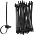 100PCS Fir Tree Nylon Push Mount Zip Ties, Heavy Duty Wire Ties, 2 in 1 Self Locking UV Resistant Assortment for Indoor Wire Tying (8.3"x0.22")