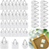 45 Pcs Adhesive Picture Hanger Foamboard Picture Hanging Hooks Without Nails Plastic Sticky Photo Hooks for Home Wall Art Photo Frame Bathroom Closet (Round,Square)