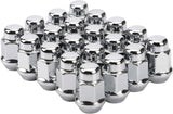 12x1.5 Wheel Lug Nuts, 20PCS Chrome 12mmx1.5 Closed End Bulge Acorn Lug Nut, Cone Seat, 19mm Hex Aftermarket Wheels
