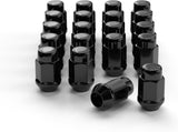 12x1.5 Wheel Lug Nuts, 20PCS Black 12mmx1.5 Closed End Bulge Acorn Lug Nut, Cone Seat, 19mm Hex Aftermarket Wheels