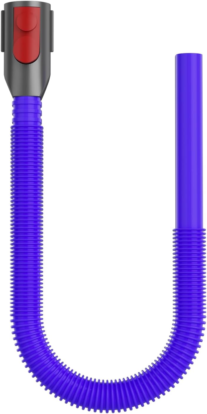 Dryer Lint Vacuum Attachment Compatible with Dyson V15 V12 V11 V10 V8 V7 Gen5 Cordless Vacuum Cleaner, Flexible Dryer Vent Cleaner Kit Lint Removal Tool Purple (【V7V8-V15】Dryer Lint Vacuum Attachment)