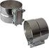 4" Lap Joint Exhaust Band Clamp - Stainless Steel With 1 Block 2Pcs For 4" Od To 4" Id Exhaust Pipe, Muffler, Elbow And Exhaust Tubing Connection(2 Pack)