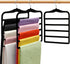 Closet Organizers and Storage,3 Pack Velvet Pants-Hangers-Space-Saving,Non Silp 5 Tier Scarf Jeans Organizer,Dorm Room Essentials for College Students Girls Boys Guys,Organization and Storage
