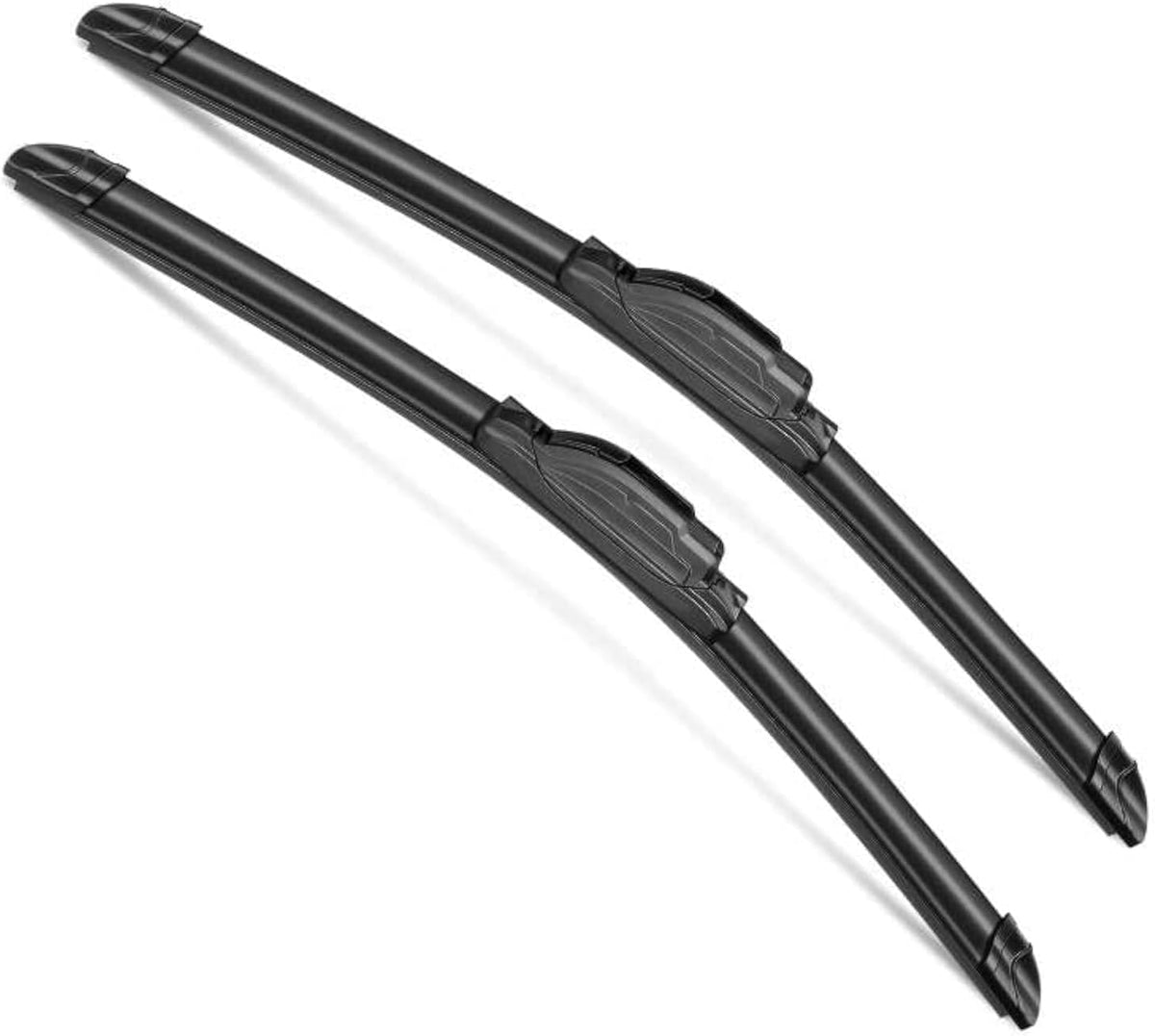 2Pcs Windshield Wipers-22" + 22" Premium All-Seasons Auto Windshield Wiper Blades for My Car (Set of 2)-J-Hook