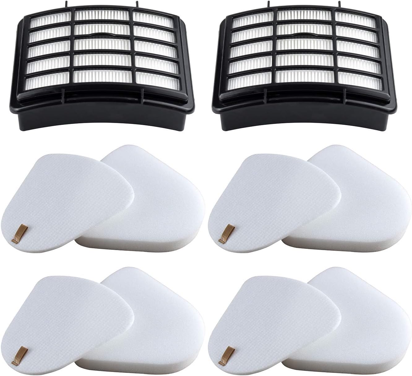 2 HEPA + 4 Foam & Felt Filters Compatible with Shark Navigator Lift-Away Deluex NV350, NV351, NV352, NV355, NV356E, NV357, NV360, NV370, NV391, UV440, UV490, UV540, Part # XFF350 & XHF350