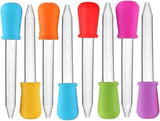 5ml Liquid Droppers Clear Medicine Silicone and Plastic Pipettes Eye Dropper with Bulb Tip for Kids Candy Molds (8 Pack)