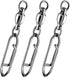 30-Pack Fishing Speed Clips Quick Change Snap Swivels - High Strength Stainless Steel Ball Bearing Swivel for Freshwater Saltwater - 