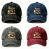 Washed Distressed Beer Print Baseball Cap - Vintage Cotton Adjustable Dad Hat for Men Women - Classic Curved Brim Sun Protection Outdoor Cap - Black + Navy + Gray + Wine Red (4-Pack)