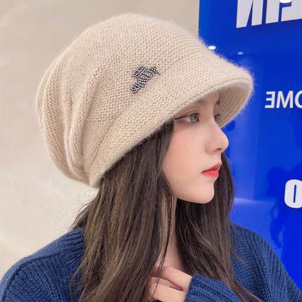 Ribbed Knit Beanie Hat - Winter Warm Skull Cap for Men Women - High Quality Acrylic Close Fit Casual Cuffed Hat - Beige