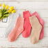 Wool Blend Terry Socks 5-Pack - Winter Thick Warm Mid Calf Crew Socks for Women - Solid Color Cotton Socks - 5 Pairs