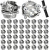 50 Pack 1/2 Inch Clamp Type Cable Connectors, Zinc Alloy and Steel Electrical Conduit Fittings for NM Cable, Rust Resistant Non-Metallic Wire Clamps to Protect Cables, Silver 