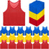 18 Pack Pinnies for Adults, Quick Dry Basketball Practice Jersey, Breathable Mesh Scrimmage Vest Youth Soccer Football Volleyball, 3 Colors 