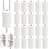 20 Packs Pull Cord Knobs for Window Blind, Safety Breakaway Condensers, White Cylinder Blind Tassels Pendant, Decorative Drops End Home Office Roman Shades Accessories 