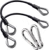 2PCS Gym Cable Extension,Replacement Machine Accessories,Cable Pulley Attachments for -Thick 5mm(0.2inch) Heavy Duty Steel Wire Rope Home Cable, Leg Extensions  10 inch (2PCS)