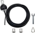 Adjustable Fitness Pulley Cable,Replacement Cable Machine Accessories,Cable Attachments for Gym -Thick 5mm(0.2inch) Heavy Duty Steel Wire Rope Home  138"