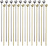 20 PCS Stainless Steel Cocktail Toothpicks, Picks for Drinks, Reusable Skewers Metal Tooth Appetizers (4.3 Inch) 