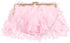 Feather Clutch Purses for Women, Evening Bags Furry Purse with 2 Chains Wedding Bride Fringe Glossy Designer Pink 