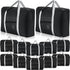 12 Pcs Foldable Travel Bags Bulk Duffel Waterproof Lightweight Carry on for Sports Gym Weekender Outing Overnight(Black) Black 
