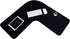 L Shaped Desk Mat Corner Mouse Pad Waterproof Large Rubber for Office Home Curved Keyboard Gaming Setup Computer Protection Supplies, 36.2 Inches(Black) Black 