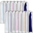 20 Pcs 24 x 72 Inch Garment Bags Bulk Hanging Clothes Storage Covers for Closet Organization Dustproof Transparent Dress Suit Bag Set Wedding Dresses Long Gowns Coats Seasonal Wardrobe White Black