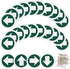 36 Piece Trail Markers Bright Reflective Green Signs Marking Reflectors for Hiking Hunting Camping Backpacking Walking Driveway Office New Place, Easy to Mount 