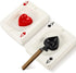 2 Pcs Cool Ashtray Creative Poker Ceramic Cigarette for Stoners Accessories Home Office Stoner Room Decor Men Women Gift Supplies 