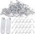 102 Pieces T Post Wire Clips Fence Twister for Galvanized Steel Tensioning Tool Fixing Clip Garden Farm Highway Sport Fences 